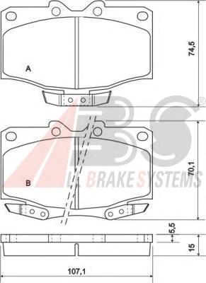 Klocki hamulcowe przednie tarczowe Toyota 0446560050 cena, od 28,27 USD