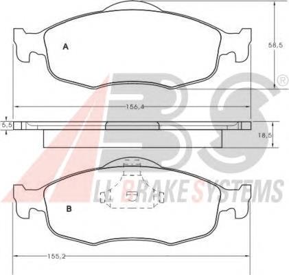 Klocki hamulcowe przednie tarczowe 1521326 Ford