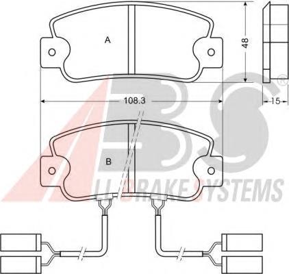 95202880 General Motors Klocki hamulcowe przednie tarczowe