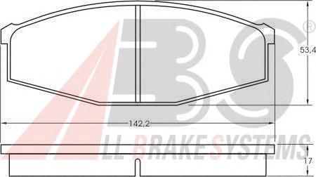 Do koszyka 41060G9725 Nissan/Infiniti Klocki hamulcowe przednie tarczowe