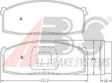 41060D1725 Nissan/Infiniti klocki hamulcowe przednie tarczowe