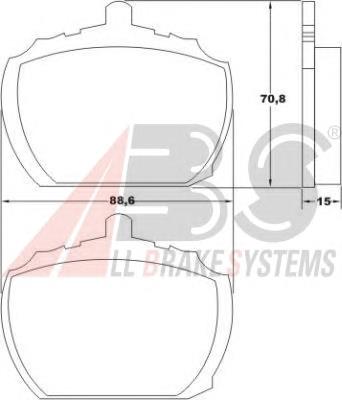Klocki hamulcowe przednie tarczowe 5018907 Ford