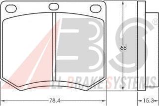 Klocki hamulcowe przednie tarczowe 7T16A61294AB Ford