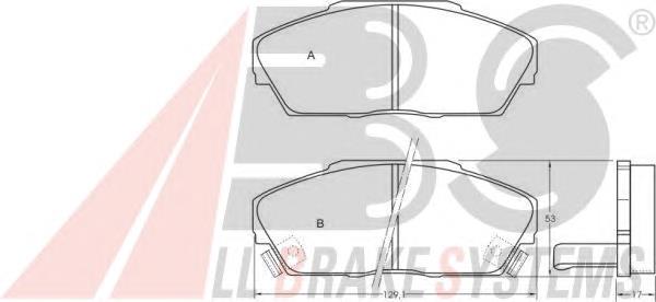 45022SH3N32 Honda Klocki hamulcowe przednie tarczowe