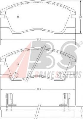 Do koszyka MB500816 Mitsubishi Klocki hamulcowe przednie tarczowe
