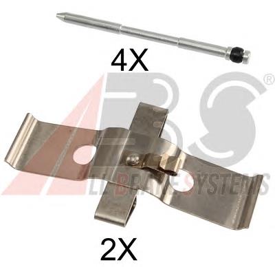 Zestaw sprężynek do mocowania klocków tarczowych przednich VAG 8J0698269