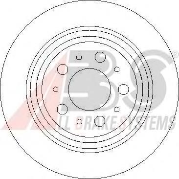 Tarcza hamulcowa tylna ABS 17013 cena, od 45,58 USD
