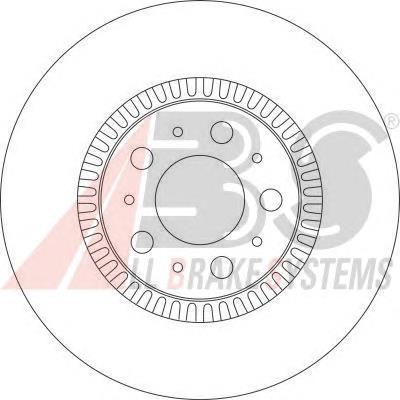 Tarcza hamulcowa przednia ABS 17012 cena, od 62,09 USD