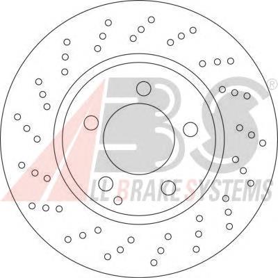 17110 ABS Tarcza hamulcowa przednia