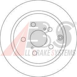 Tarcza hamulcowa tylna ABS 17512 cena, od 38,81 USD