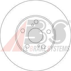 Tarcza hamulcowa przednia ABS 17508 cena, od 56,49 USD
