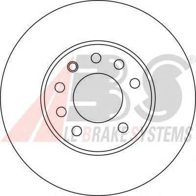 Tarcza hamulcowa przednia ABS 17368 cena, od 48,69 USD