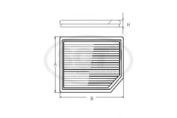 Filtr kabiny Mercedes 2038300918