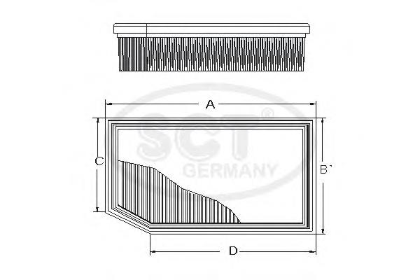 SB2291 SCT filtr powietrza