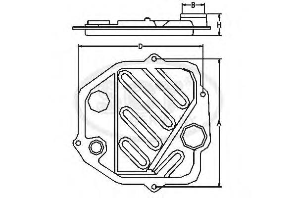 SG1060 SCT filtr automatycznej skrzyni biegów