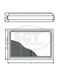 Filtr powietrza Interparts IPA340