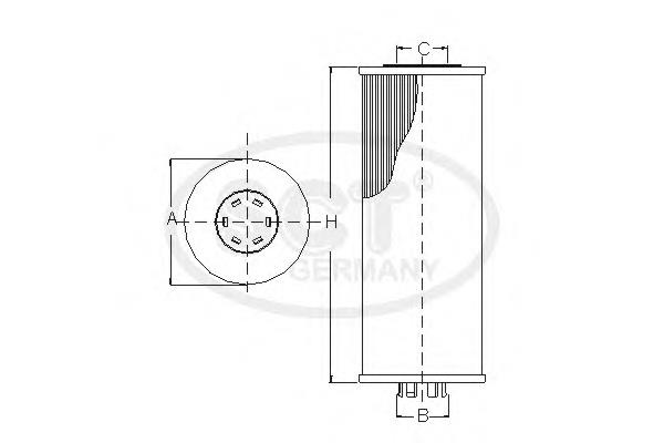 SH4044P SCT filtr oleju