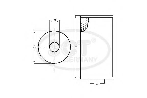 SH4050P SCT filtr oleju