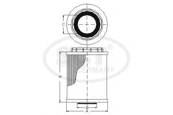 SH4048P SCT filtr oleju