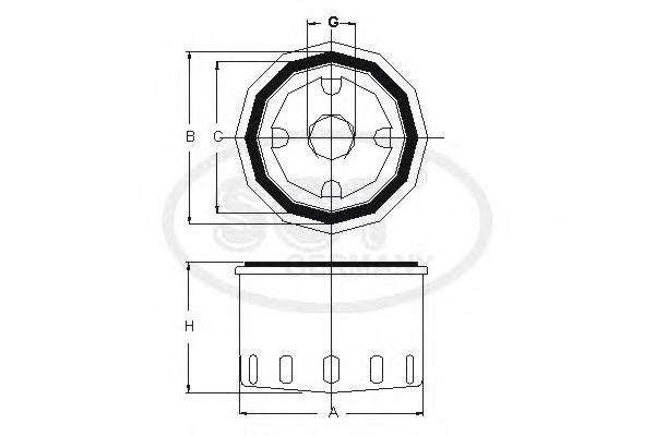 Filtr oleju SM128 SCT