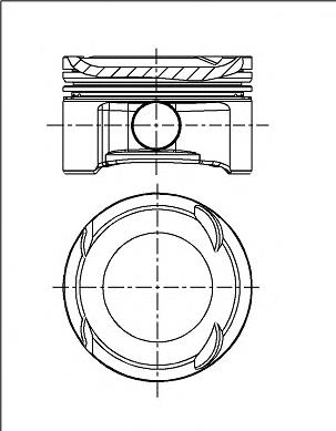 87-436900-00 Nural tłok, komplet do jednego cylindru, std