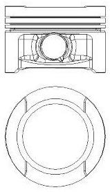 Tłok, komplet do jednego cylindru, STD 8710590000 Nural