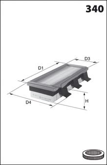 ELP3726 Mecafilter filtr powietrza