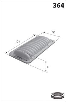ELP3922 Mecafilter filtr powietrza