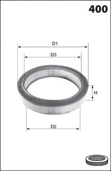 Filtr powietrza EL3250 Mecafilter