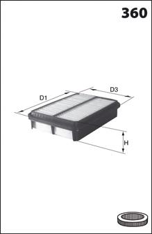 ELP3717 Mecafilter filtr powietrza