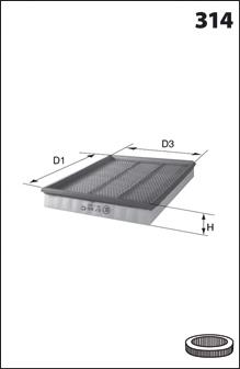 ELP9089 Mecafilter filtr powietrza