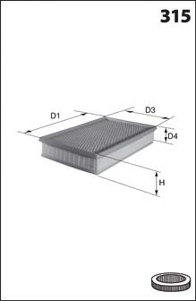 ELP9073 Mecafilter filtr powietrza