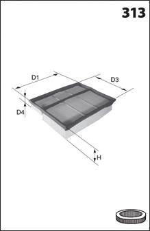 ELP3751 Mecafilter filtr powietrza