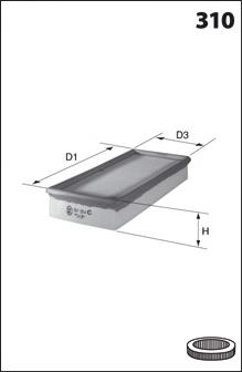 ELP9286 Mecafilter filtr powietrza