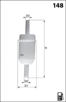 Filtr paliwa KL23 Mahle Original