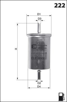 ELE6015 Mecafilter filtr paliwa