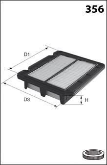 Filtr powietrza General Motors 96553450D cena, od 7,30 USD