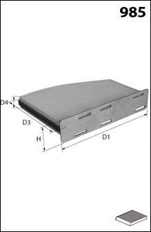 EKR7127 Mecafilter filtr kabiny