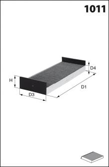 Do koszyka M119003K Denckermann Filtr kabiny