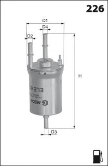 ELE6106 Mecafilter filtr paliwa