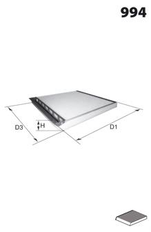 Filtr kabiny Renault (RVI) 7701047513 cena, od 9,74 USD