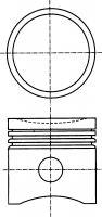 87-154400-00 Nural tłok, komplet do jednego cylindru, std