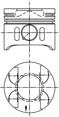 Tłok, komplet do jednego cylindru, STD 8711790020 Nural