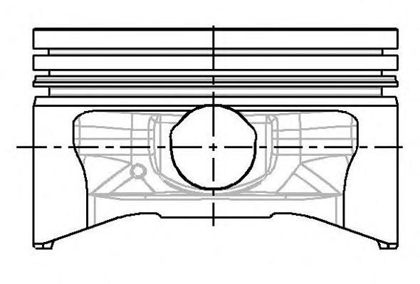 Tłok, komplet na 1 cylinder, 2. naprawa (+0,50) Ford Transit (V)