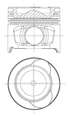 31-04181-050 Yenmak tłok, komplet na 1 cylinder, 2. naprawa (+0,50)