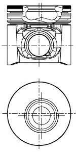 87-122200-00 Nural tłok, komplet do jednego cylindru, std