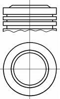 87-426100-00 Nural tłok, komplet do jednego cylindru, std