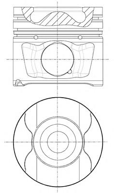 87-432400-00 Nural tłok, komplet do jednego cylindru, std