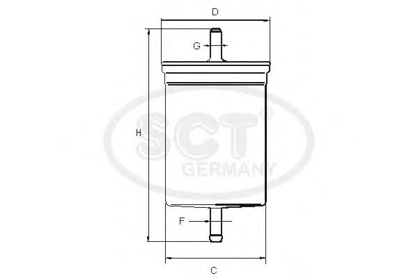 ST383 SCT filtr paliwa