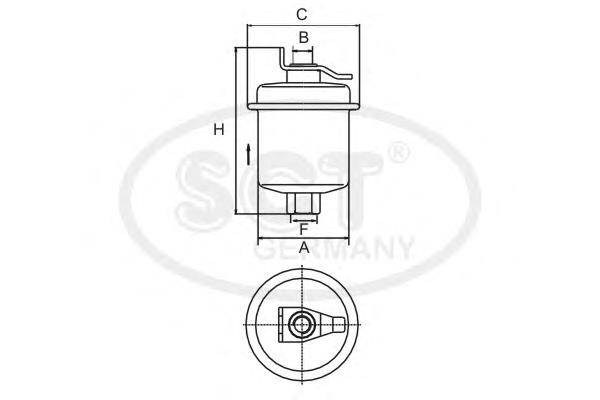 ST346 SCT filtr paliwa